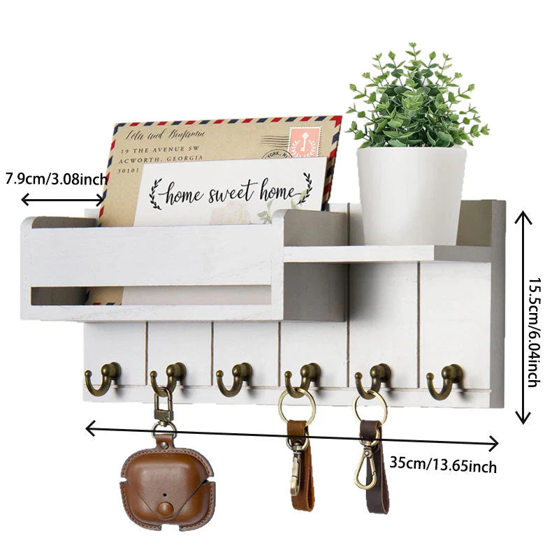 حامل المفاتيح من الخشب