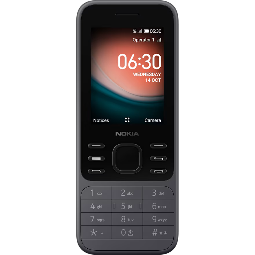 هاتف Nokia 6300 4G المميز بشريحتين اتصال جديد تمامًا
